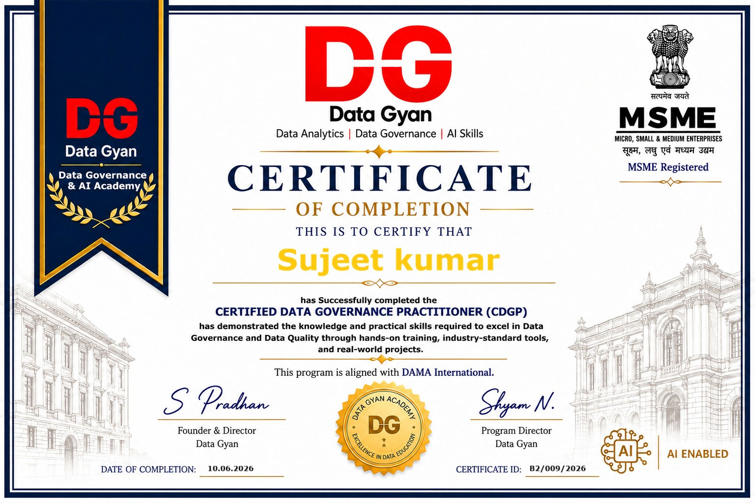 CDGP Certification Sample